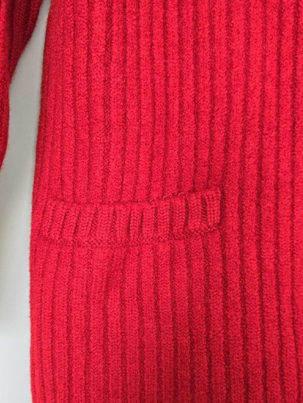 Jones New York Rust Ribbed Button-Front Cardigan - Picture 3 of 11